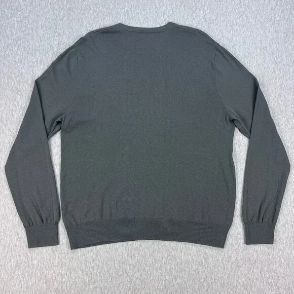 James Perse Cotton Nylon Crewneck Pullover Sweater Mens 2 (Medium) Gray MFCF3647